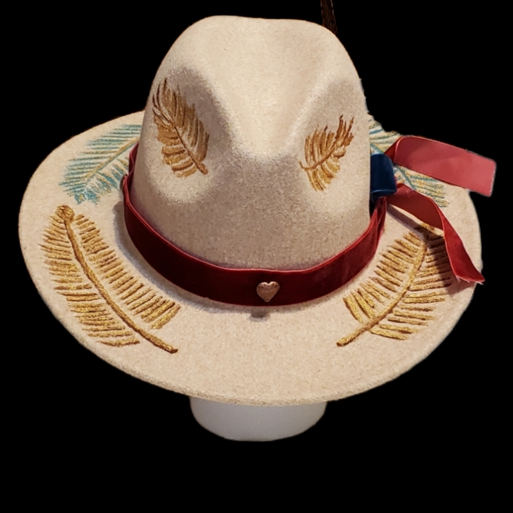 Hand Painted Wool Hat